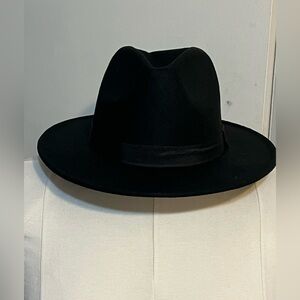 Ashley Stewart Black Fedora